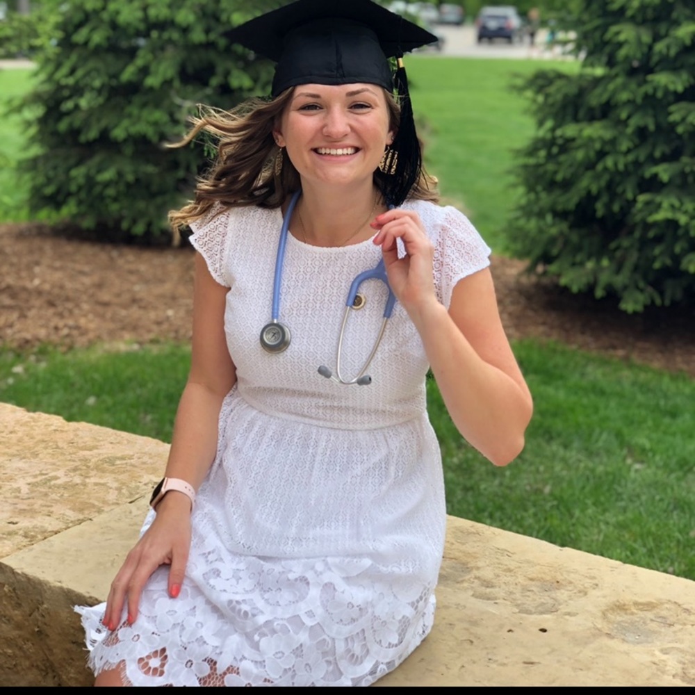 The Loft White lace dress